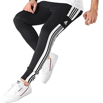 MĘSKIE SPODNIE DRESOWE ADIDAS SQUADRA 21 SPORTOWE ZWĘŻANE CZARNE r.XL