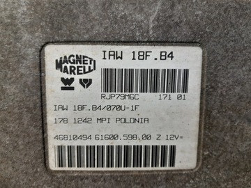FIAT SIENA 1.2 8V JEDNOTKA ŘÍZENÍ MOTORU 46810494