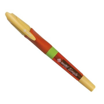 Шариковая ручка Zenith Simple оранжевого цвета + картридж