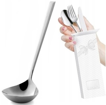 AMEFA METROPOLE 1170 CZERPAK ŁYŻKA WAZOWA WAZÓWKA CHOCHLA NABIERKA STALOWA