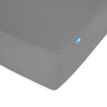 Простыня защитная натяжная SMARTCEL 70x140 серая на резинке, водонепроницаемая