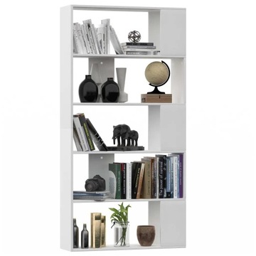 VidaXL Книжный шкаф/разделитель, белый, 80x24x15