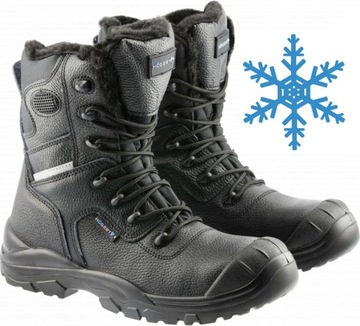BUTY BHP ROBOCZE ZIMOWE WZMACNIANE TRZEWIKI OCIEPLANE HOGERT WETTER S3 r.43