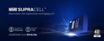 Замена аккумулятора Newell SupraCell Protect EN-EL14a для Nikon