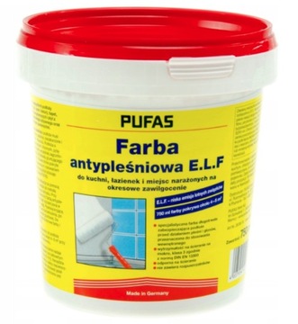 Pufas farba biała antypleśniowa pleśń glony 750ml