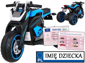 FUTURE motorek elekryczny JEŹDZIK NA AKUMULATOR dla dzieci STABILNY 3 KÓŁKA