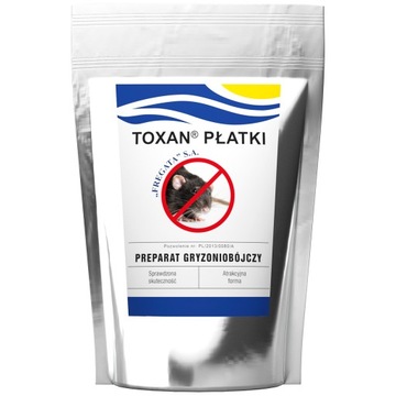 TOXAN płatki na MYSZY i SZCZURY bromadiolon 1 kg