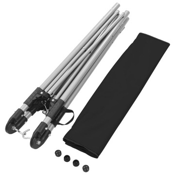 Гамак со складной подставкой, черный