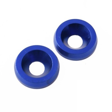 Podkładki śruby amortyzatora tył M8 alu cnc blue Simson DPR Performance