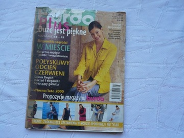 BURDA DUŻE JEST PIĘKNE 1/2000 + WYKROJE 1 / 2000