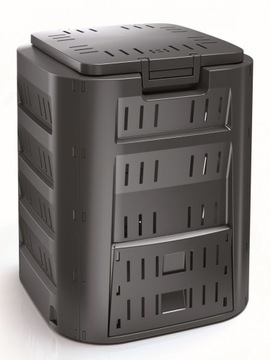 САДОВЫЙ КОМПОСТЕР 320Л, закрытый, ТВЕРДЫЙ ДЛЯ КОМПОСТА, МОРОЗОСТОЙКИХ УДОБРЕНИЙ