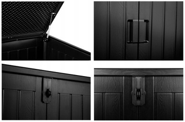 Садовый ящик 775 литров черный балконный ящик ДЛЯ ИГРУШЕЧНЫХ ИНСТРУМЕНТОВ