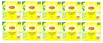 Komplet 10 Sztuk LIPTON HERBATA KOPERTA op 2g x100 szt