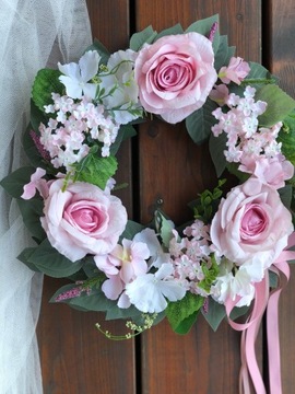 ДВЕРНОЙ ВЕНОК, ИСКУССТВЕННЫЙ ЦВЕТОЧНЫЙ ВЕНОК, ВЕНОК