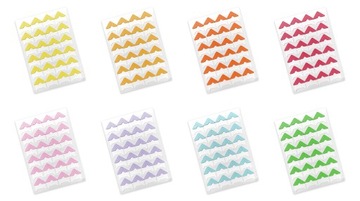 Уголки для наклеивания фотографий, конусы х24 КРАСНЫЕ