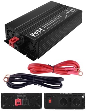 PRZETWORNICA TIRA 24V 230V 2000W/4000W VOLT PEŁNY SINUS USB SILNIKI POMPY