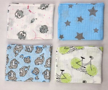 10 кусочков красочных подгузников 100% подгузники подгузники хлопка