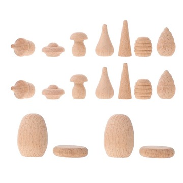 Zabawki dla dzieci Woodsy Decor Log biały pusty LLWL LLWL