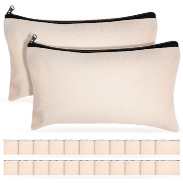 25pcs Zipper Pouches Pencil Bags Stationery Bags