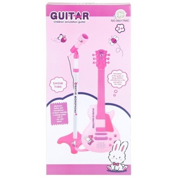 Gitara Elektryczna z Mikrofonem Statyw Melodie