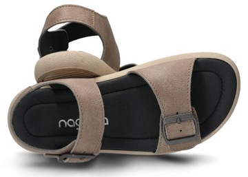 NAGABA 026 CLOUD BEIGE — КОЖАНЫЕ САНДАЛИИ ЖЕНСКИЕ — РАЗМЕР 40