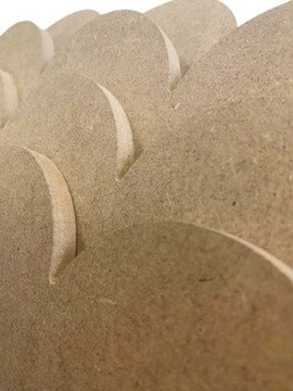 Декоративная рюша 70 см из плиты МДФ 10 мм для полки.