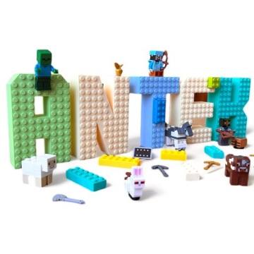 KAJAWIS LETTERS 3D Letters XL наклейки на стену в стиле имени ребенка LEGO