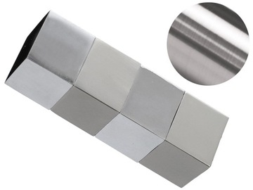 19 mm KWADRO zakończenie do karnisza STAL