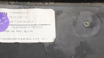 TESLA MODEL X КРЫШКА СТОЙКИ ПРАВАЯ 1035954-02-H