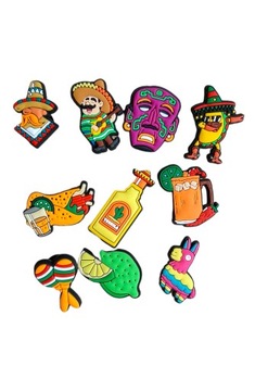 10SZT. CHARMS DO CROCS MEKSYKAŃSKIE PRZYPINKI FOOD