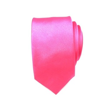 Мужской гладкий, розовый, глянцевый галстук из микрофибры.