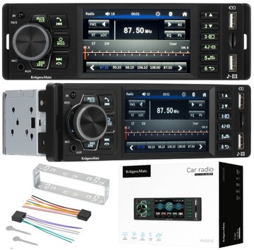 RADIO SAMOCHODOWE 1-DIN KRUGER&MATZ LCD 4'' MP4 AVI USB BLUETOOTH 4 X 50W