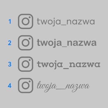 Наклейка с именем Instagram 6см