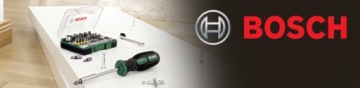 НАБОР ИЗ 46 ​​БИТ И ТОРЦЕВ С ТРЕЩОТКОЙ BOSCH