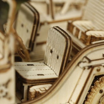 Robotime - wojskowy Jeep - mechaniczne puzzle 3D