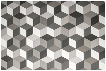 WYKŁADZINA PCV SZARA BINGO szer. 1,5 m JAK GUMOLIT LINOLEUM GRAFIT CUBES 3D