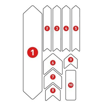 Защита рамы из ПВХ, защитная пленка 3D Mountian для дорожной цепи Wilk