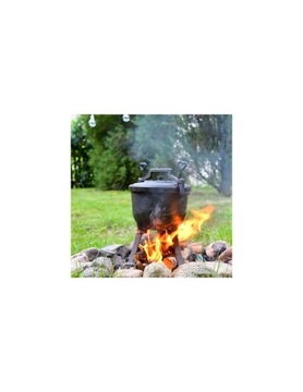 Отдельностоящий казан ЧУГУННЫЙ Hunting Pot 8л Meyerhoff - Эмалированный