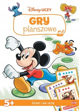 GRY PLANSZOWE w książeczce Gram uczę się DISNEY 5+