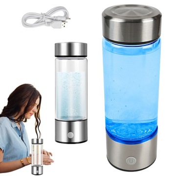 GENERATOR AKTYWNEGO WODORU JONIZATOR PRZENOŚNY 420ML WODY WODOROWEJ Z USB