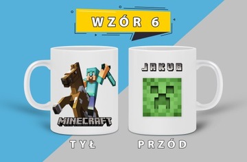 КРУЖКА MINECRAFT + ИМЯ ПОДАРОК ​​НА ДЕНЬ РОЖДЕНИЯ ПРАЗДНИКИ
