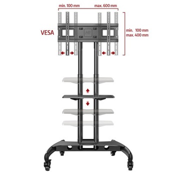 Мобильная ПОДСТАВКА ДЛЯ ТВ Подставка для ЖК-телевизора 32–70 футов B
