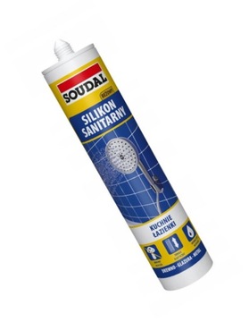 Silikon Sanitarny Uszczelniacz Soudal BEŻOWY Kuchnia Łazienka Dom 280ml