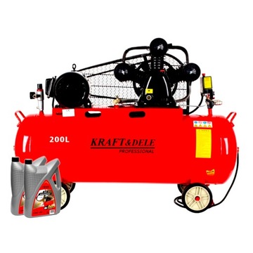 SPRĘŻARKA KOMPRESOR 200L 5,6KM 400V 3 TŁOKI KRAFT SEPARATOR NEW MODEL ***