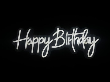 NEON LED HAPPY BIRTHDAY wszystkiego najlepszego z okazji urodzin Neon