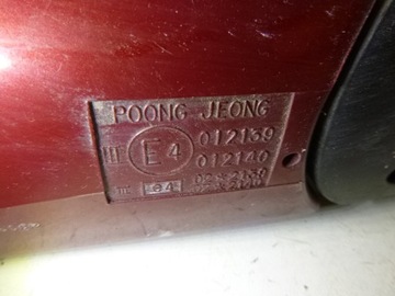 ZRCÁTKO PRAVÉ DAEWOO CHEVROLET REZZO 92U 5PIN