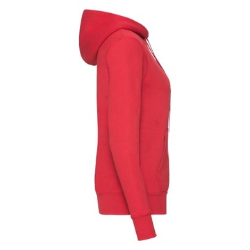 DAMSKA bluza kangurka z kapturem FRUIT Classic czerwona L