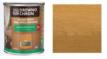 DREWNOCHRON LAKIEROBEJCA 2w1 SZYBKOSCHNĄCA 0,75L - TIK - PPG (teak, tek)