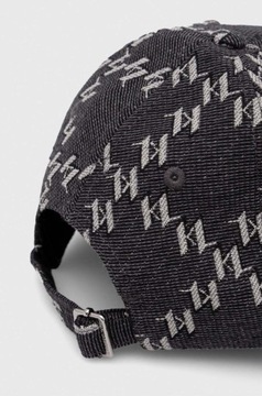 Karl Lagerfeld czapka z daszkiem kolor szary wzorzysta 236W3408