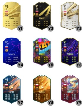 FIFA 23 Personalizowana karta FUT RAMKA A3
